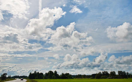 The road on a summer dayの写真素材