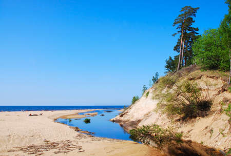 Baltic Sea and riverの写真素材