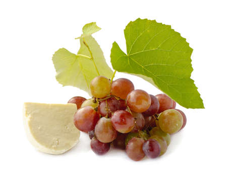 Cheese and grapesの写真素材