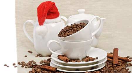 Christmas coffee の写真素材