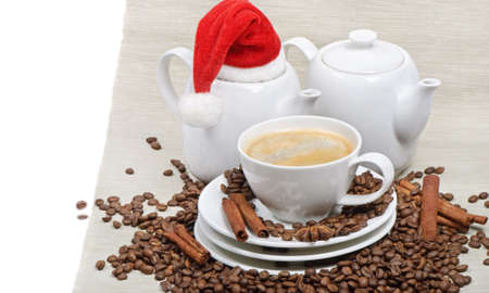 Christmas coffee の写真素材