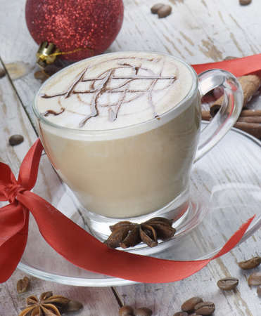 Christmas coffeeの写真素材