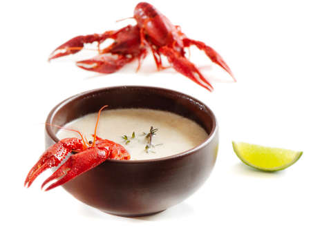 soup with seafoodの写真素材