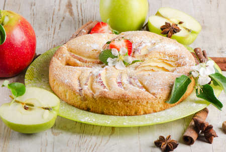 Apple pieの写真素材