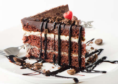 Dark chocolate cakeの写真素材