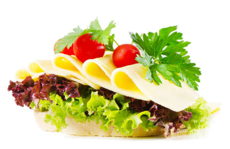 sandwich isolated on whiteの写真素材