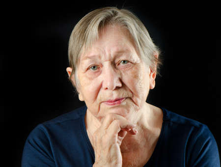 Senior woman's portraitの写真素材