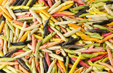 Italian colors pasta background の写真素材