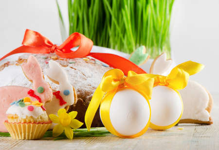 easter cakes, cookies  and eggs