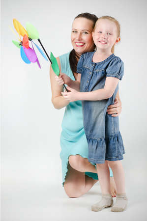 Happy family - mother and daughterの写真素材