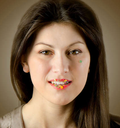 Young beautiful smiling woman 
