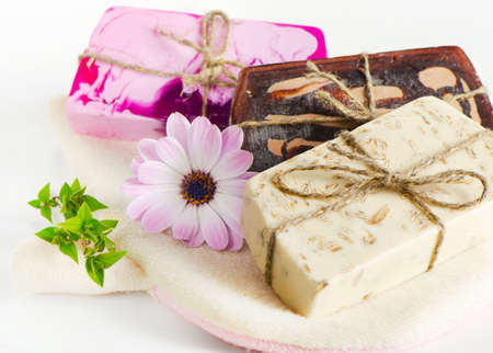 Homemade Soap . Selective focusの写真素材