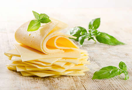 cheese on a wooden tableの写真素材