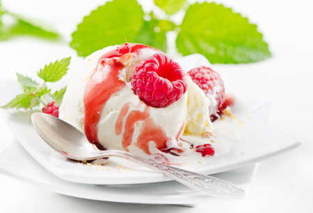 Ice cream. Selective focusの写真素材