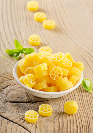 Pasta with herbs. Selective focusの写真素材