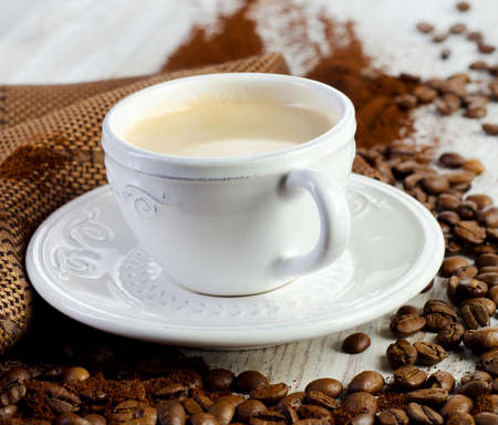 Coffee cup  Selective focusの写真素材