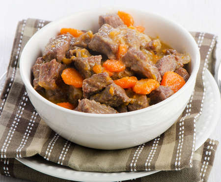 Bowl of beef stewの写真素材