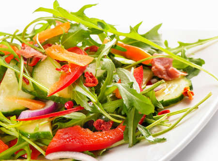 Healthy salad with fresh vegetebles. Selective focusの写真素材