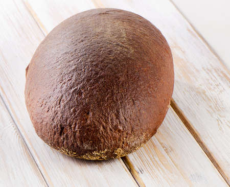 Bread on a cutting boardの写真素材