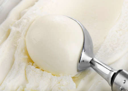 vanilla Ice cream. Selective focusの写真素材