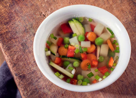 Fresh vegetable soup.の写真素材
