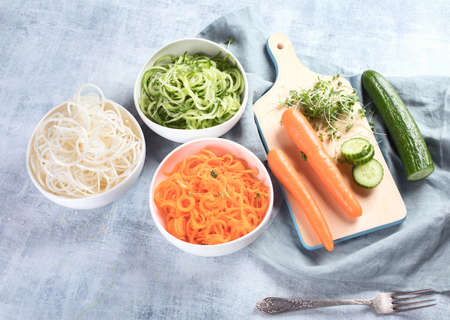 Fresh cvegetables. Healthy food. Vegan and vegetarian eating conceptの写真素材