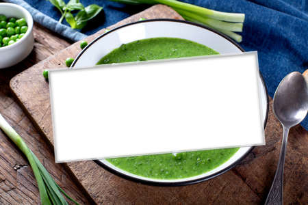 Collage made of different soups. Homemade gourmet food.の写真素材