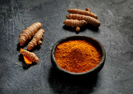 Turmeric powderの写真素材