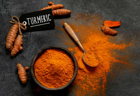 Turmeric powderの写真素材