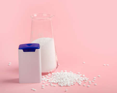 Sugar substitute on color background. Diabetic concept.