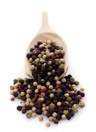 Spoon of pepperの写真素材