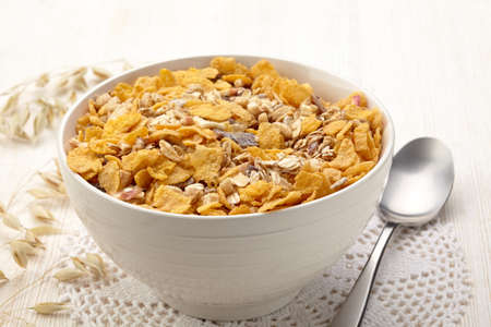 Bowl of healthy muesliの写真素材