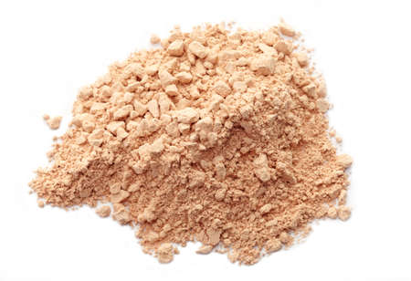 Face powder on white backgroundの写真素材