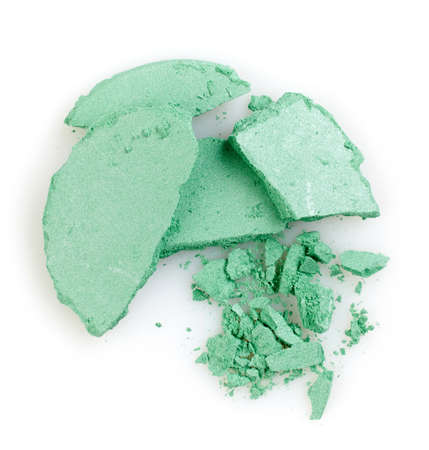 Green crushed eye shadowsの写真素材