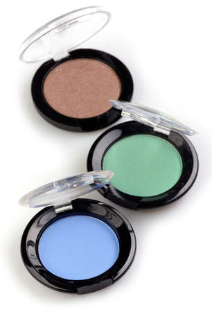 Eye shadows on white backgroundの写真素材
