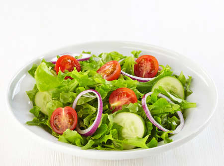 Fresh healthy salad with vegetablesの写真素材