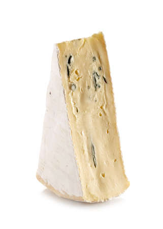 Brie cheese on white backgroundの写真素材