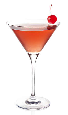 Cosmopolitan cocktail on white backgroundの写真素材