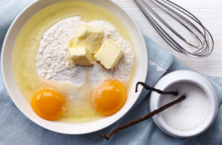 Ingredients for baking cakeの写真素材