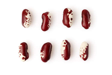 Kidney beans isolated on white background. Close up.