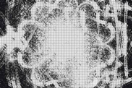 Distress urban used texture. Grunge rough dirty background.For posters, banners, retro and urban designs.Grunge Texture Vectorのイラスト素材