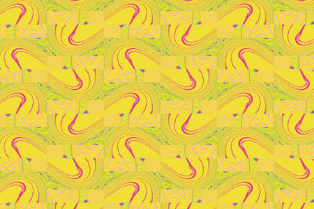 Seamless Ikat Pattern. Abstract background for textile design, wallpaper, surface textures, wrapping paper.Tribal seamless colorful geometric pattern.の写真素材