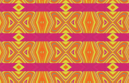 Tribal seamless colorful geometric pattern.Minimalist geometric artwork poster full of colors with...