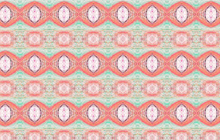 Colorful ornament for textile, design and backgrounds. Abstract background for textile design, wallpaper, surface textures, wrapping paper.Abstract ethnic ikat pattern background.の写真素材