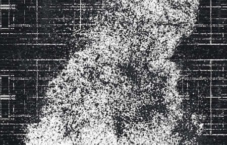 Grunge Black and White Distress Texture.Dust Overlay Distress Grain ,Simply Place illustration over any Object to Create grungy Effect.の写真素材
