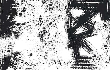Grunge Black And White Urban. Dark Messy Dust Overlay Distress Background. Easy To Create Abstract...