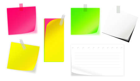 Multiple style Short Note Paperの写真素材
