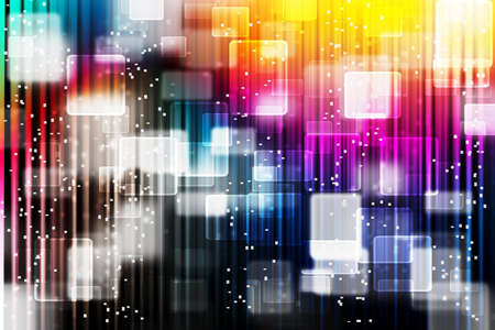colorfull bokeh abstract dark background illustrationの写真素材