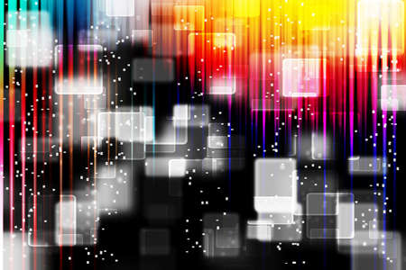 colorfull bokeh abstract dark background illustrationの写真素材