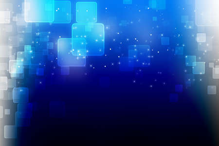 bokeh abstract blue background illustrationの写真素材